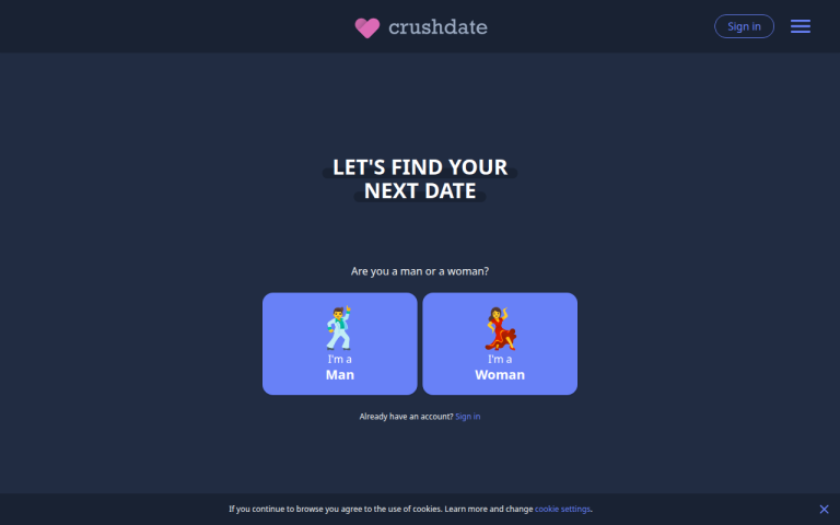 crushdate.me Reviews & Reviews Website Screenshot