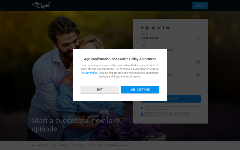 cupid.com Reviews & Reviews Website Screenshot