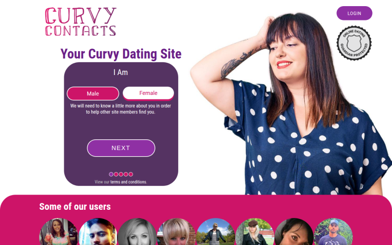 curvycontacts.com Reviews & Reviews Website Screenshot