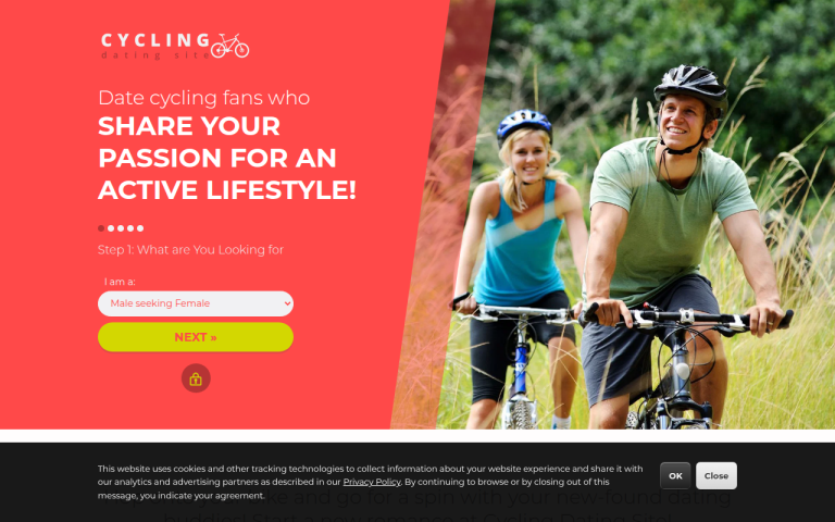 cyclingdatingsite.com Reviews & Reviews Website Screenshot