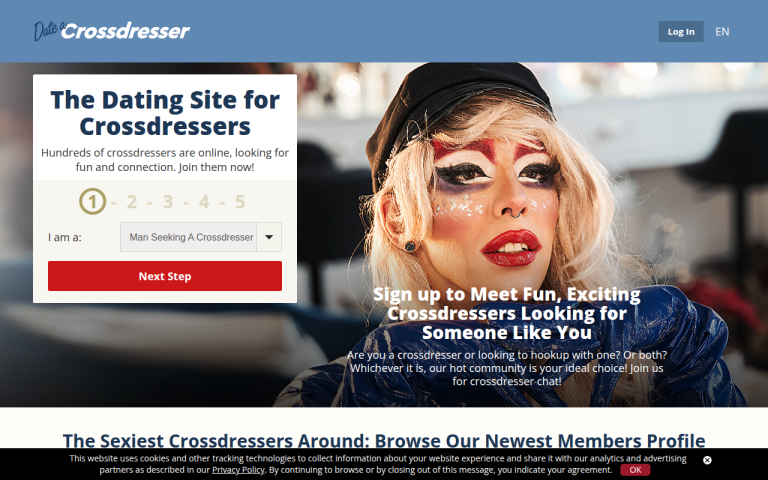dateacrossdresser.com Reviews & Reviews Website Screenshot
