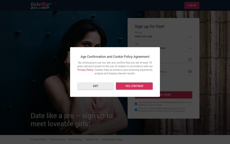 datedoo.com Reviews & Reviews Website Screenshot