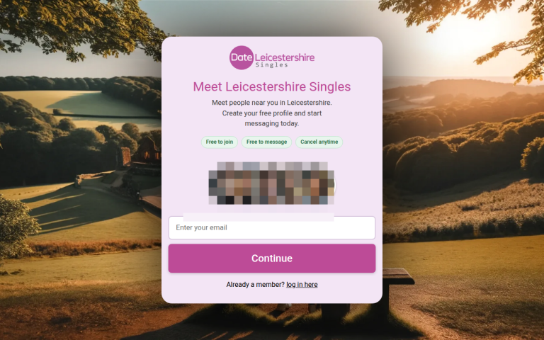dateleicestershiresingles.co.uk Reviews & Reviews Website Screenshot
