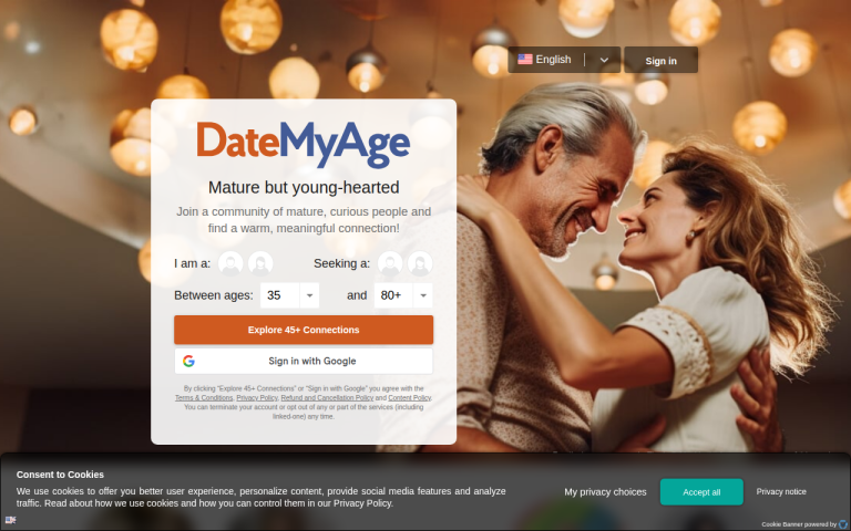 datemyage.com Reviews & Reviews Website Screenshot
