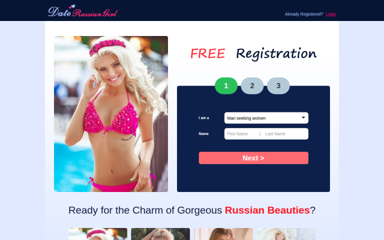 daterussiangirl.com Reviews & Reviews Website Screenshot