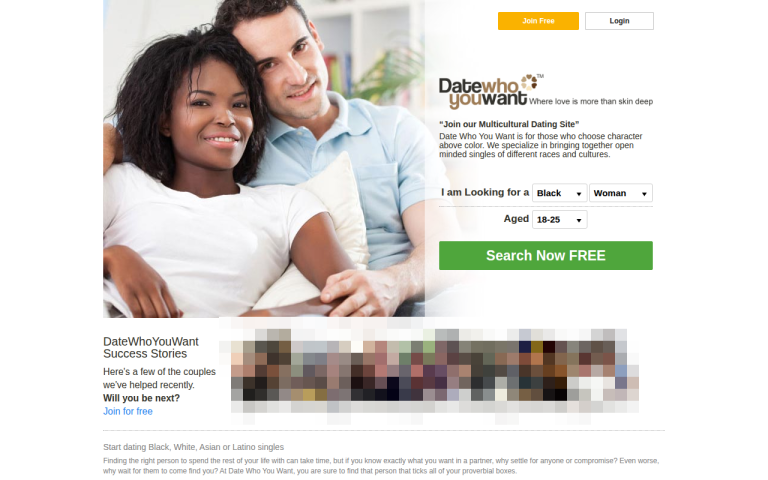 datewhoyouwant.com Reviews & Reviews Website Screenshot