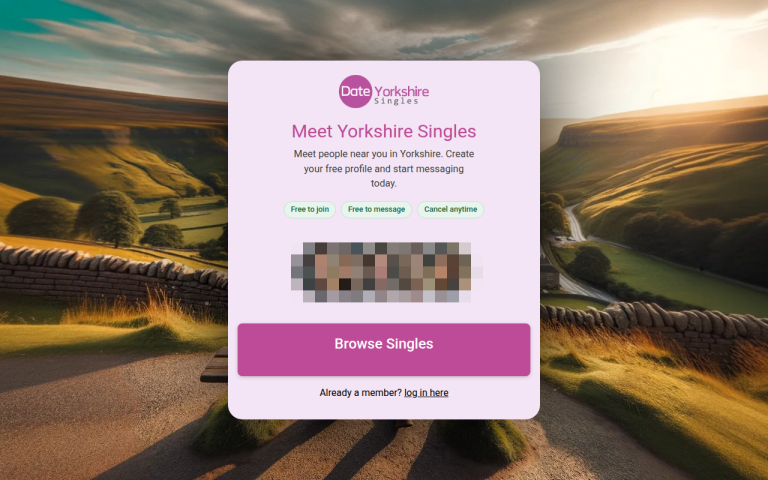dateyorkshiresingles.co.uk Reviews & Reviews Website Screenshot