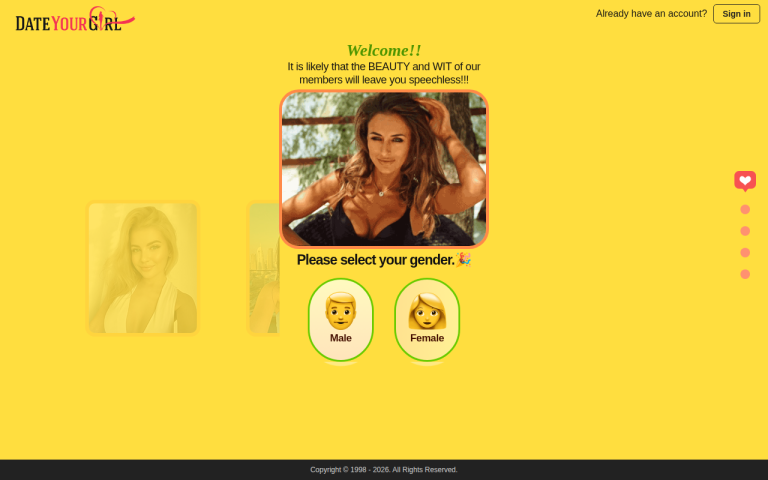 dateyourgirl.com Reviews & Reviews Website Screenshot