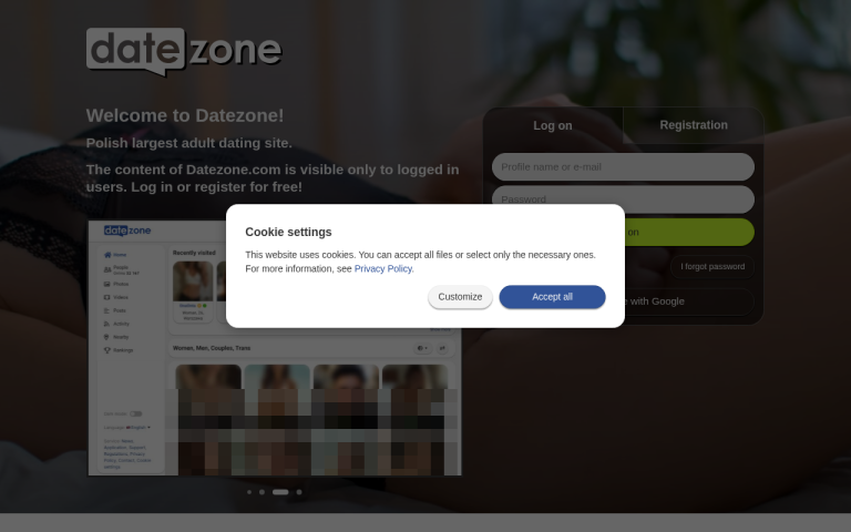 datezone.com Reviews & Reviews Website Screenshot