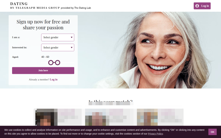 dating.telegraph.co.uk Reviews & Reviews Website Screenshot