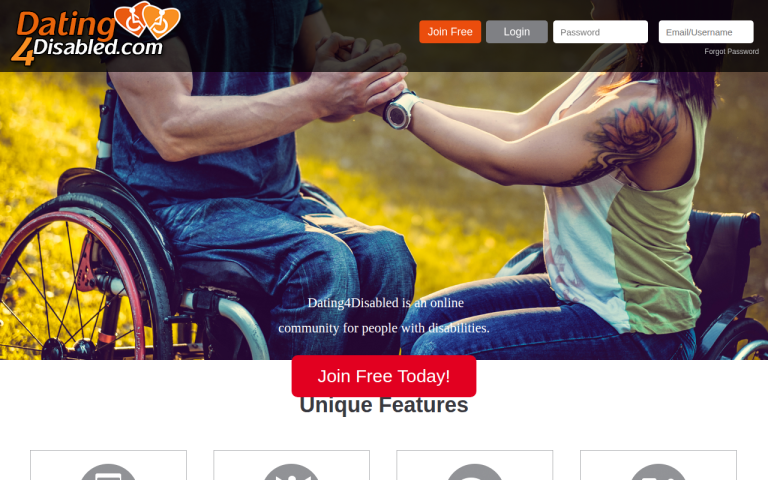 dating4disabled.com Reviews & Reviews Website Screenshot