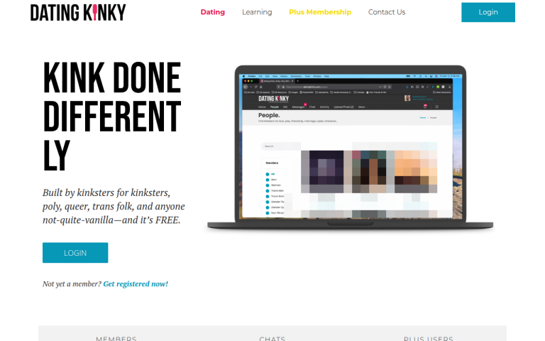 datingkinky.com Reviews & Reviews Website Screenshot