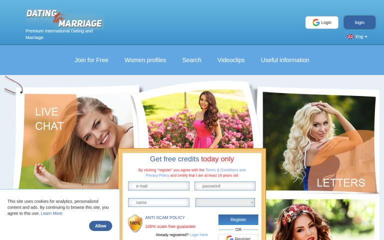 datingtomarriage.com Reviews & Reviews Website Screenshot