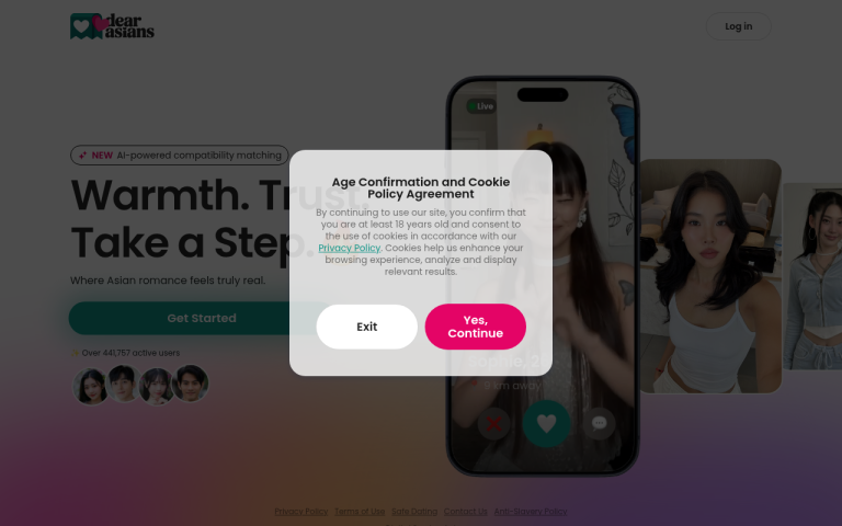 dearasians.com Reviews & Reviews Website Screenshot