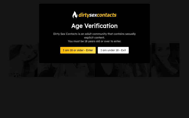 dirtysexcontacts.com Reviews & Reviews Website Screenshot