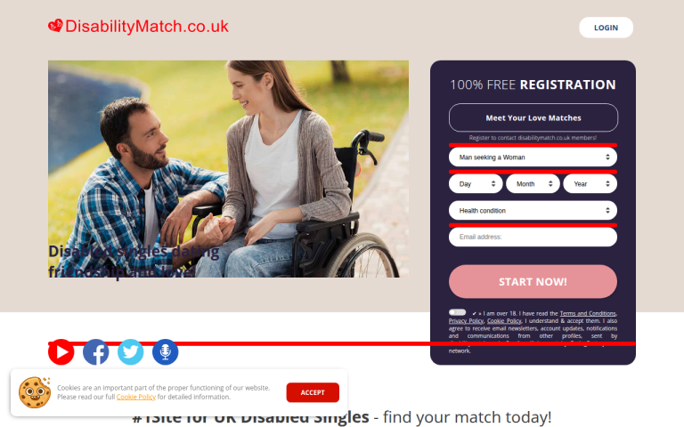 disabilitymatch.co.uk Reviews & Reviews Website Screenshot
