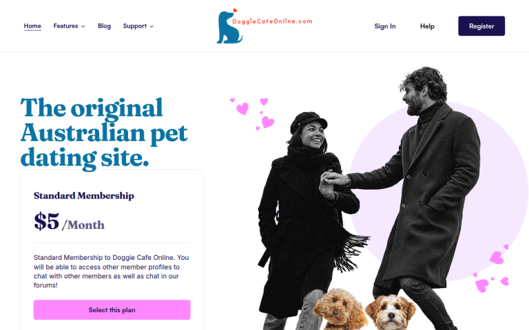 doggiecafeonline.com Reviews & Reviews Website Screenshot