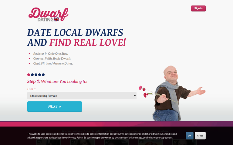 dwarfdating.co.uk Reviews & Reviews Website Screenshot