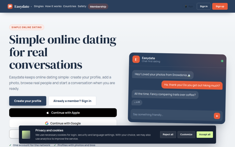 easydate.club Reviews & Reviews Website Screenshot