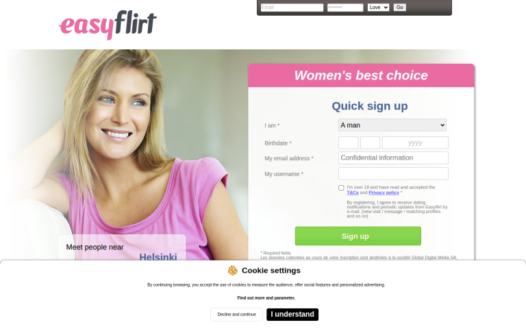 easyflirt.com Reviews & Reviews Website Screenshot
