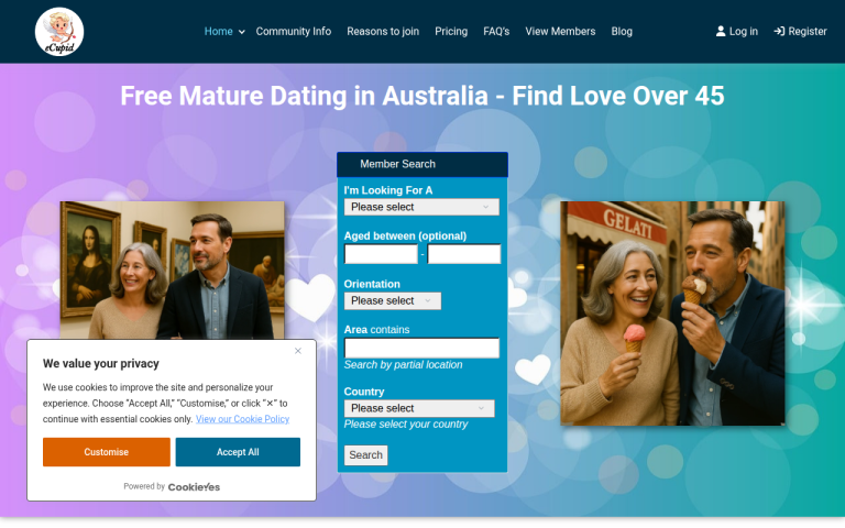 ecupid.com.au Reviews & Reviews Website Screenshot