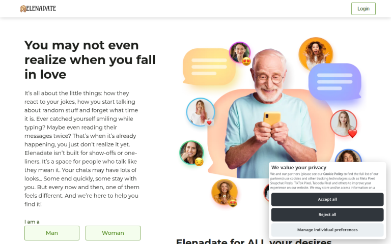 elenadate.com Reviews & Reviews Website Screenshot