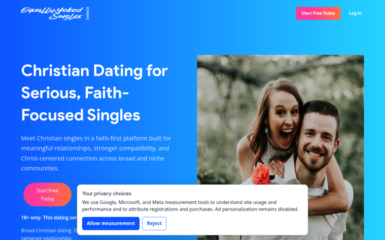 equallyyokedsingles.com Reviews & Reviews Website Screenshot