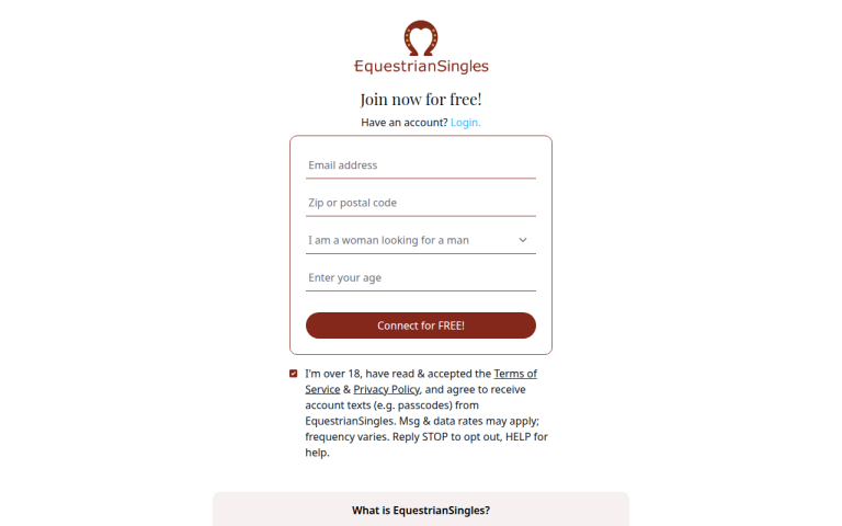 equestriansingles.com Reviews & Reviews Website Screenshot