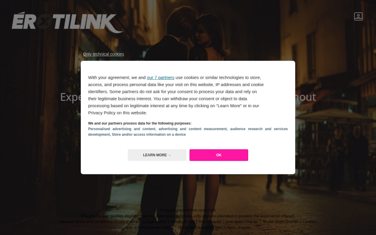 erotilink.com Reviews & Reviews Website Screenshot