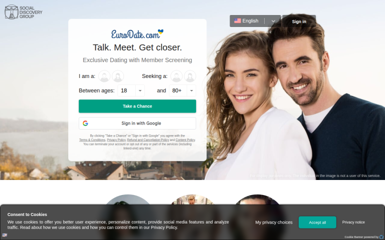 eurodate.com Reviews & Reviews Website Screenshot