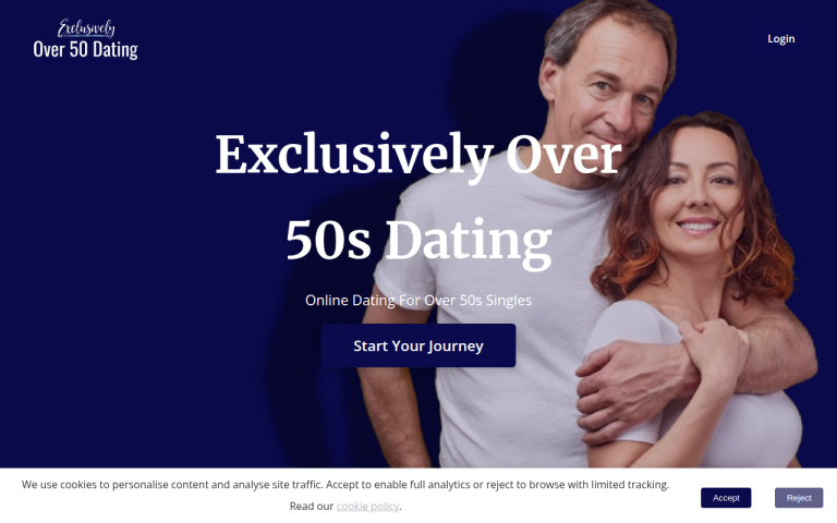 exclusivelyover50dating.com Reviews & Reviews Website Screenshot