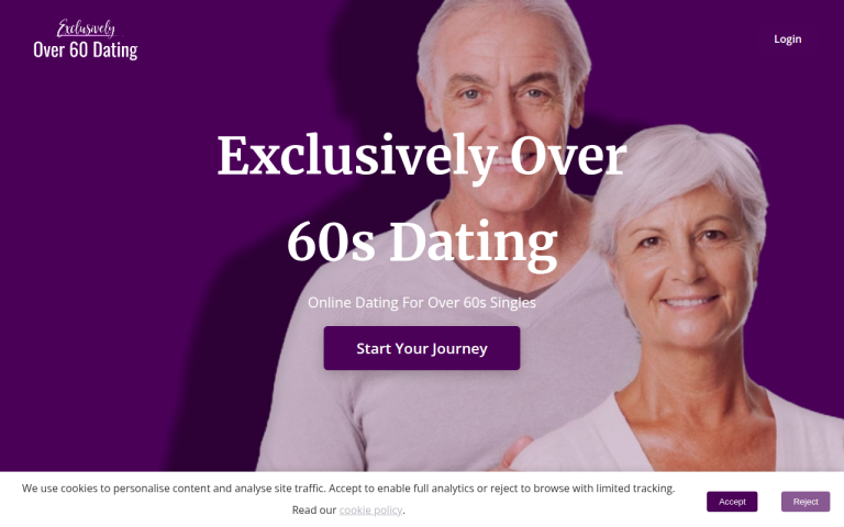 exclusivelyover60dating.com Reviews & Reviews Website Screenshot