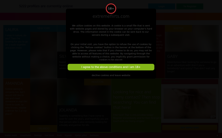 extremeflirts.com Reviews & Reviews Website Screenshot