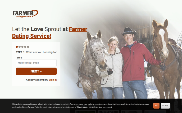 farmerdatingservice.com Reviews & Reviews Website Screenshot