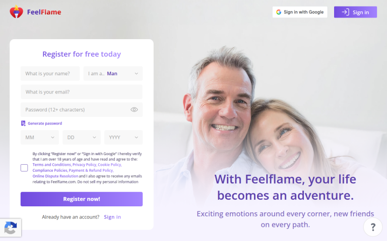 feelflame.com Reviews & Reviews Website Screenshot