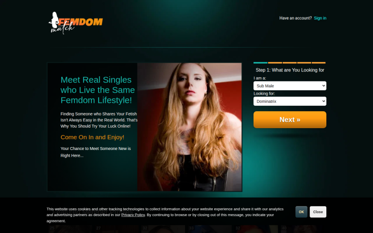 femdommatch.com Reviews & Reviews Website Screenshot