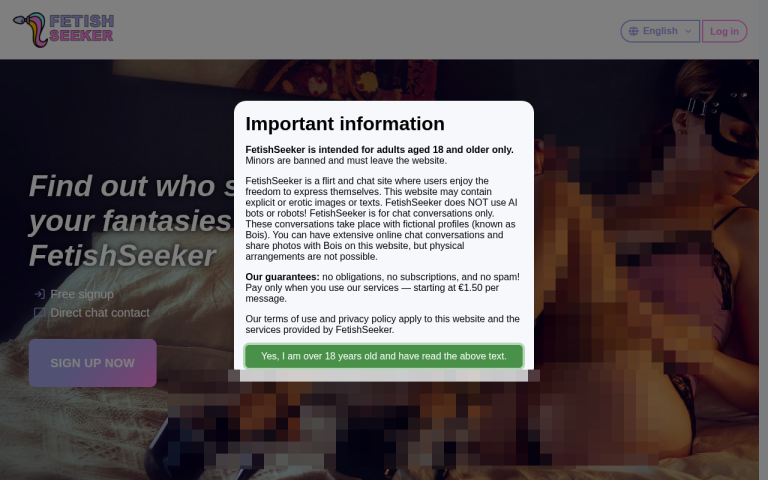 fetishseeker.com Reviews & Reviews Website Screenshot