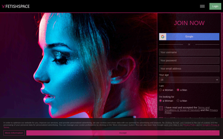 fetishspace.com Reviews & Reviews Website Screenshot