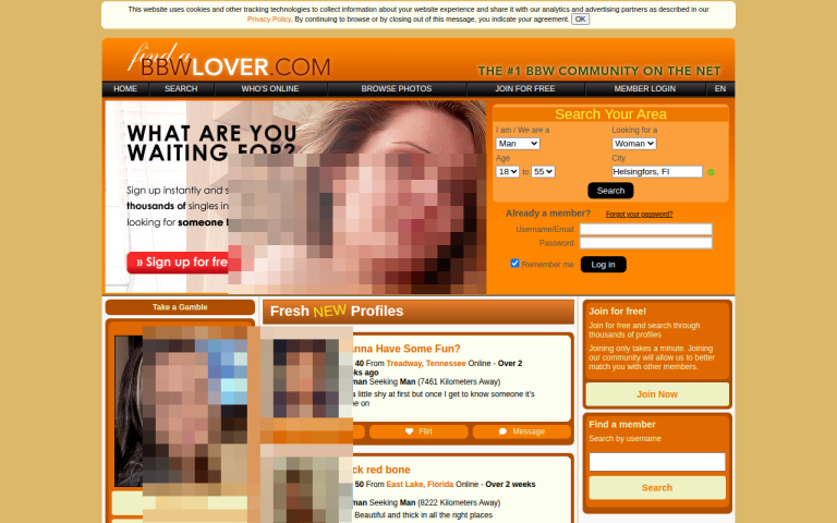 findabbwlover.com Reviews & Reviews Website Screenshot