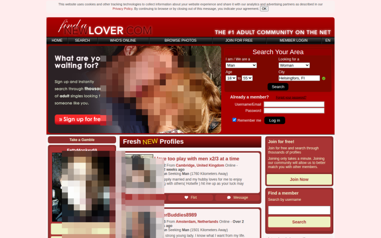 findanewlover.com Reviews & Reviews Website Screenshot