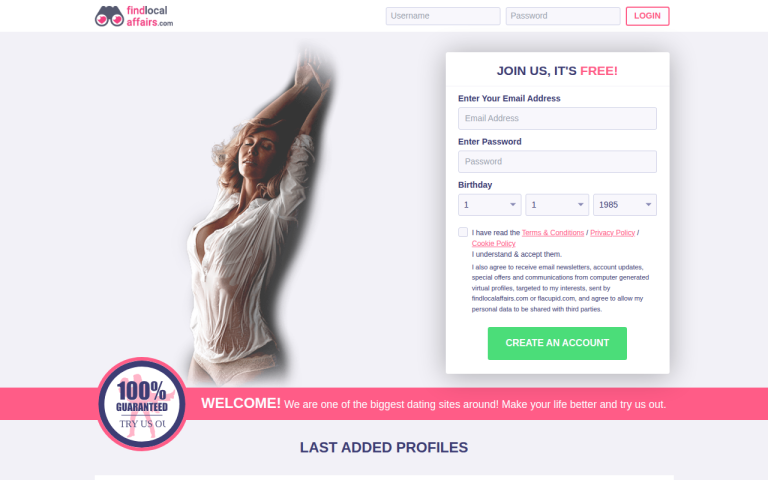 findlocalaffairs.com Reviews & Reviews Website Screenshot