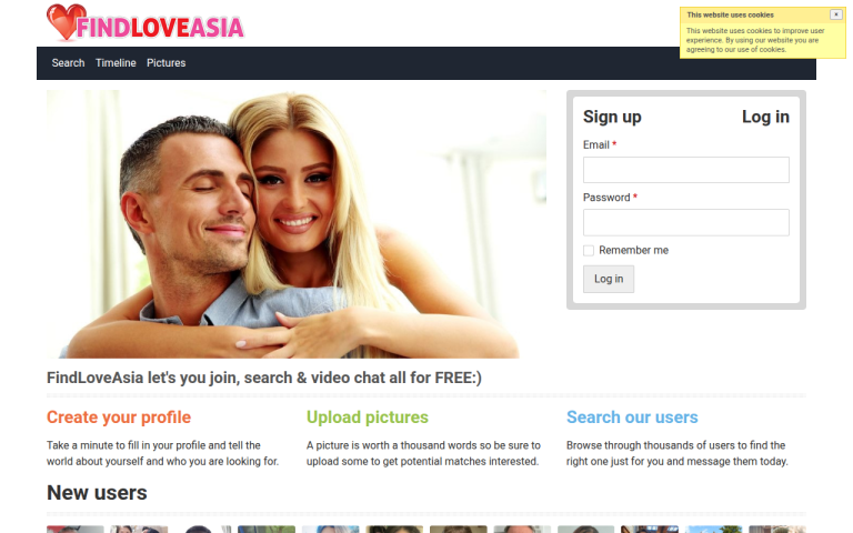 findloveasia.com Reviews & Reviews Website Screenshot