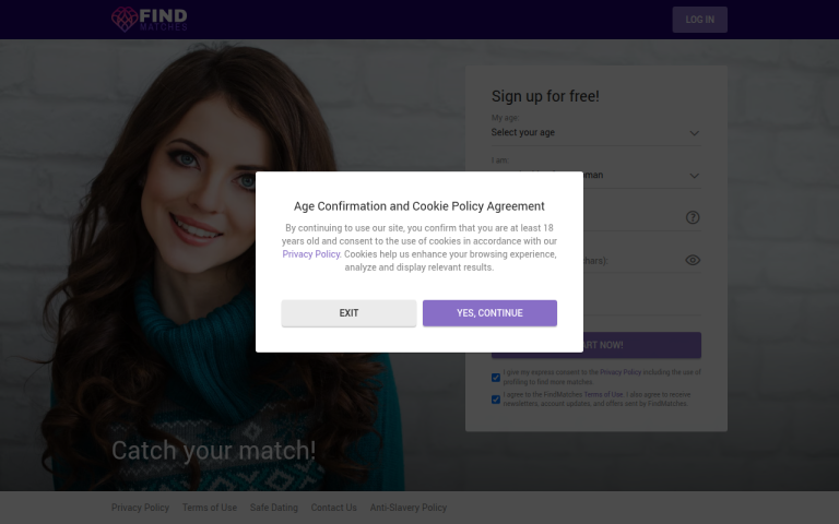findmatches.com Reviews & Reviews Website Screenshot
