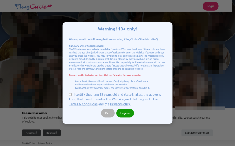 flingcircle.com Reviews & Reviews Website Screenshot