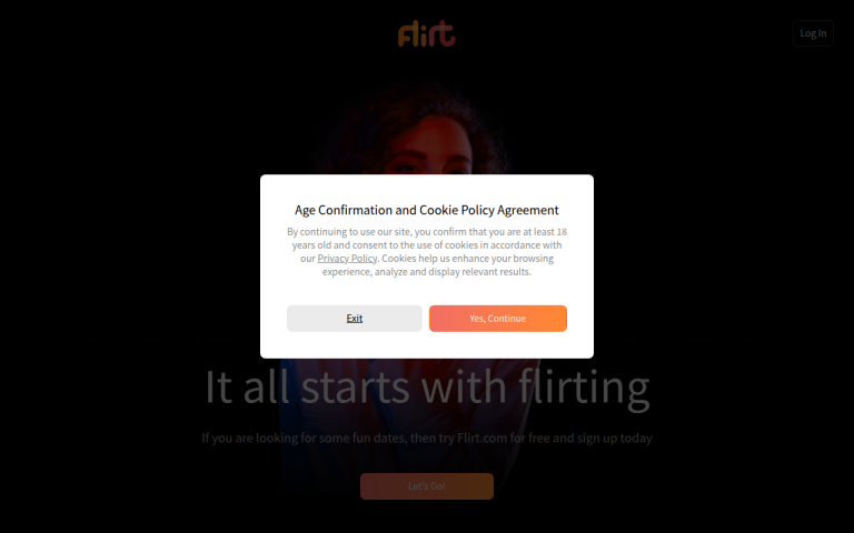 flirt.com Reviews & Reviews Website Screenshot