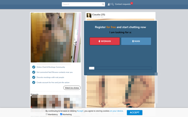 flirtandcontacts.com Reviews & Reviews Website Screenshot