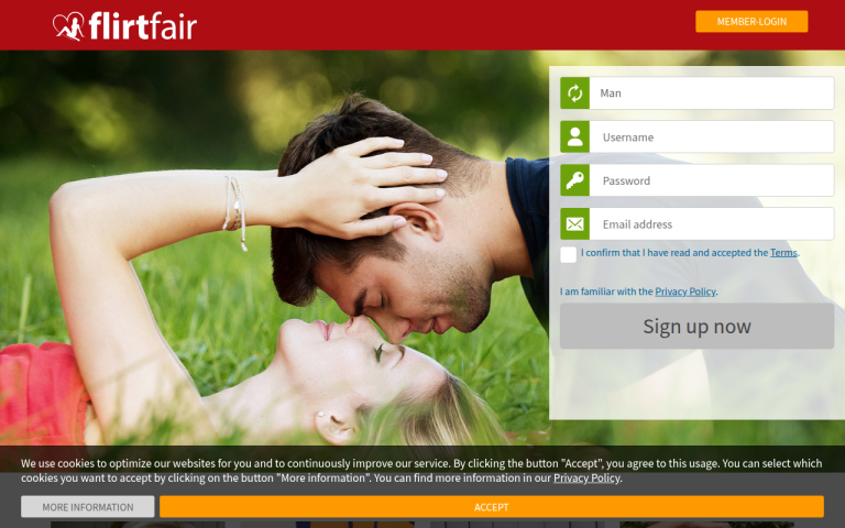 flirtfair.com Reviews & Reviews Website Screenshot