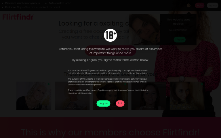 flirtfindr.co.uk Reviews & Reviews Website Screenshot