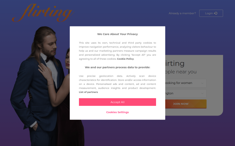 flirting.co.nz Reviews & Reviews Website Screenshot