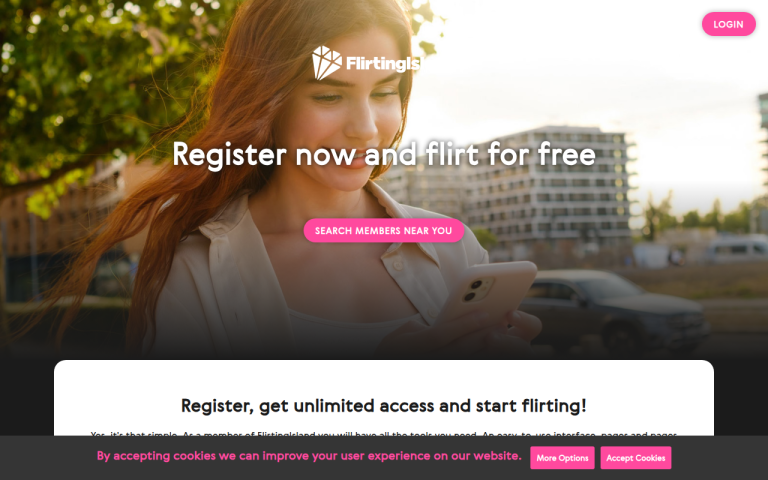 flirtingisland.com Reviews & Reviews Website Screenshot